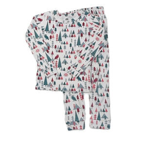 Tea Collection Boys Ivory Trees 2-piece Pajamas size: 5T